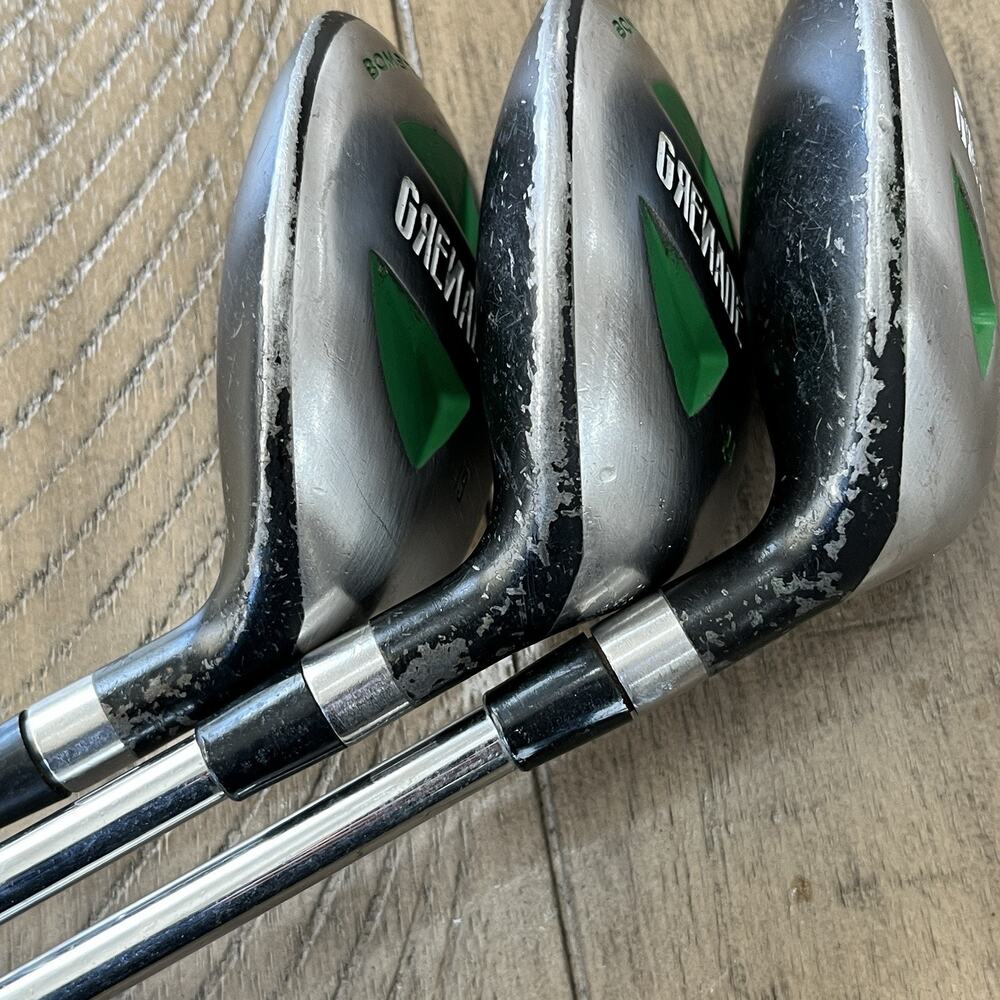 BombTech Grenade 3 4 5 Hybrid Set RH Regular Flex Steel Shafts Fair Condition - Picture 5 of 12